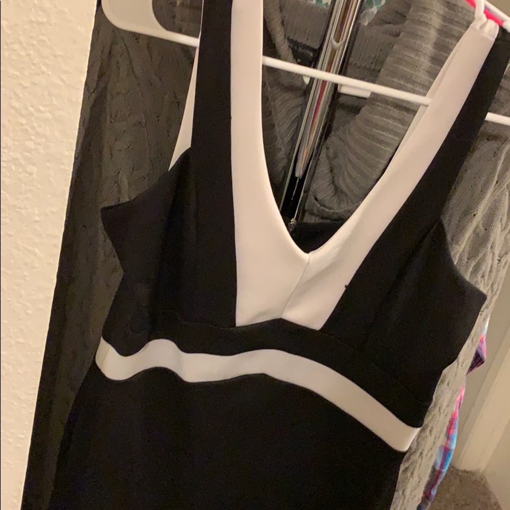 Charlotte Ruse black and white mini dress